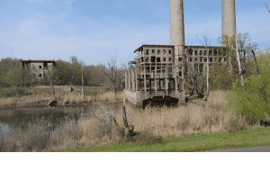 aufgegebene Fabrik in Eisenhttenstadt