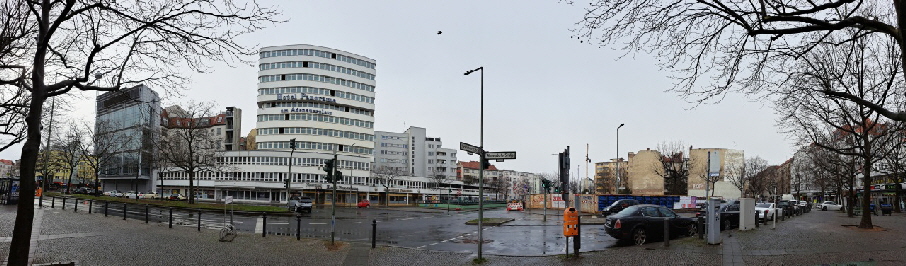 ehemaliges Hotel Panorama in Berlin Wilmersdorf am Adenauerplatz / Lewishamstr.