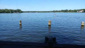 Blick vom Lost Place auf die Havel