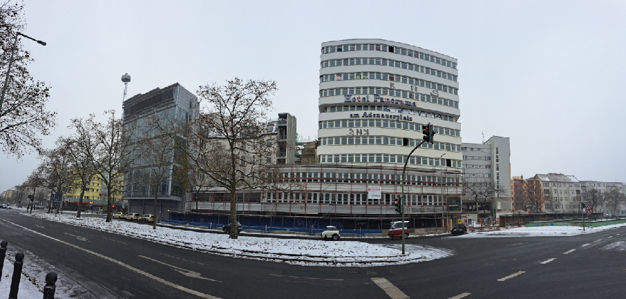 Abriss des Hotel Panorama in Berlin-Charlottenburg