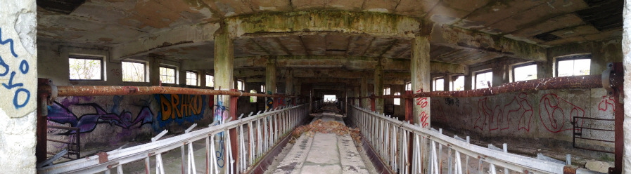 Entlang der Stall-Lngsachse