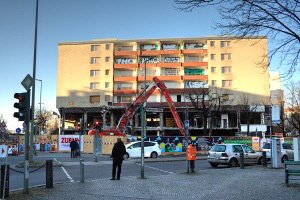 Abriss Lewishamstr. in Wilmersdorf/Charlottenburg im Mrz 2022
