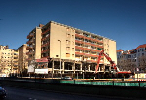 Abriss Lewishamstr. in Wilmersdorf/Charlottenburg im Mrz 2022