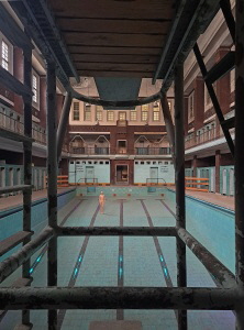 moderne Ruine: Stadtbad Lichtenberg, das M�nnerbad