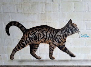 Teufelsberg Radarstation Grafitti: Katze